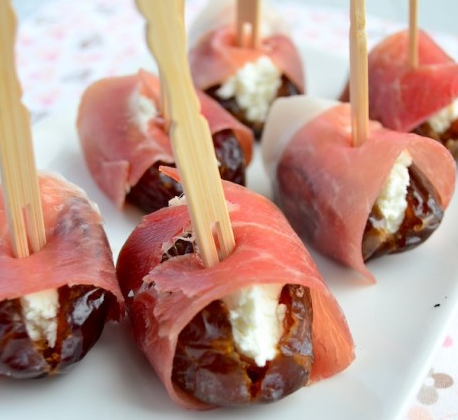 Pata Negra met dadels en mascarpone